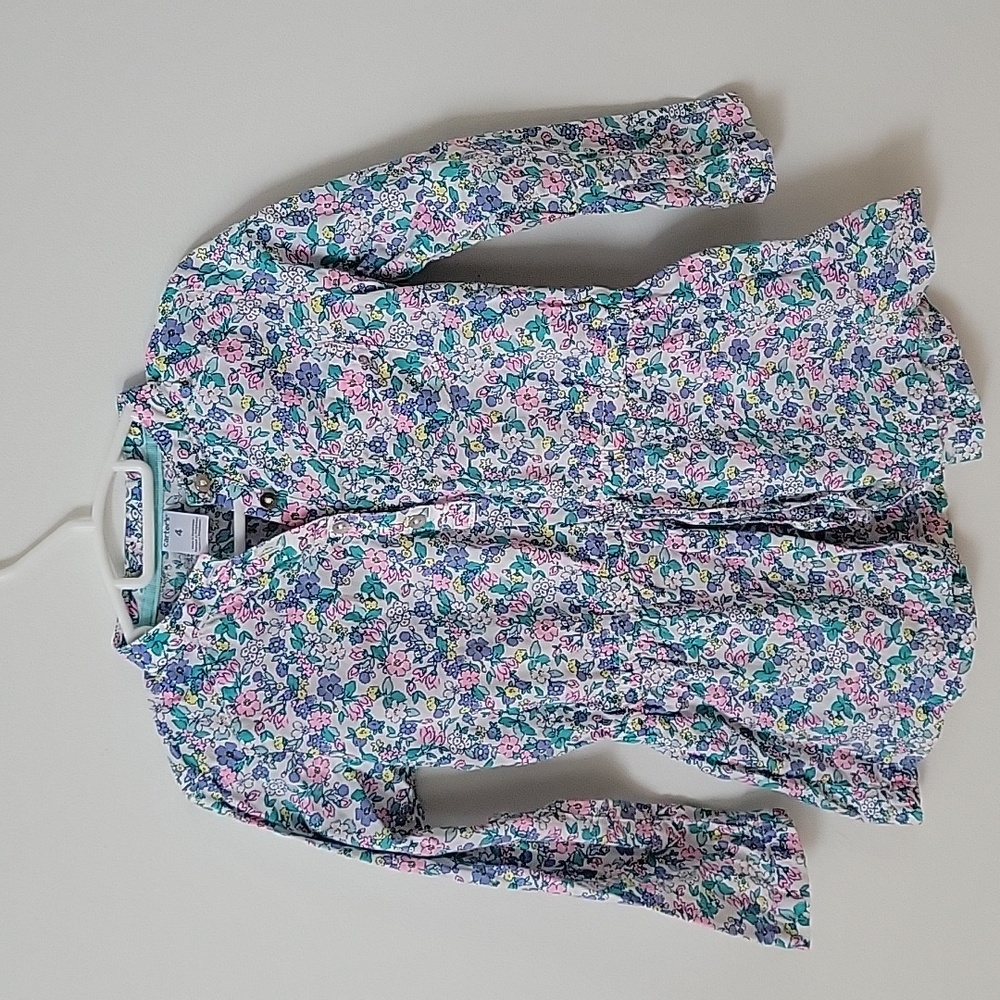 Girls Floral Woven Tunic Top, 4T
